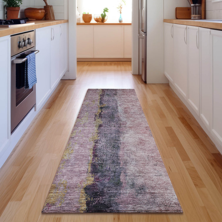 Premium Machine Washable Cerrito AMF605 Blush Rug