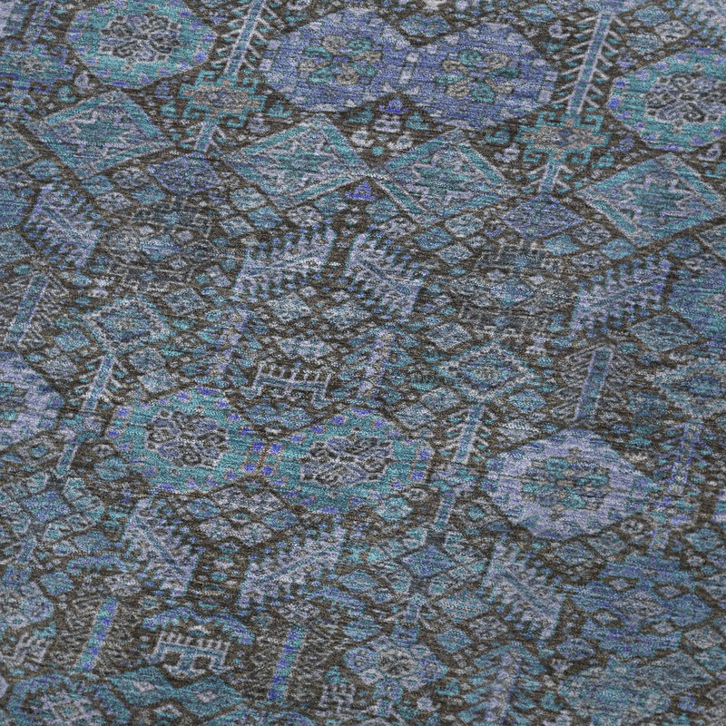 Jeté bohémien Addison, Bleu sarcelle
