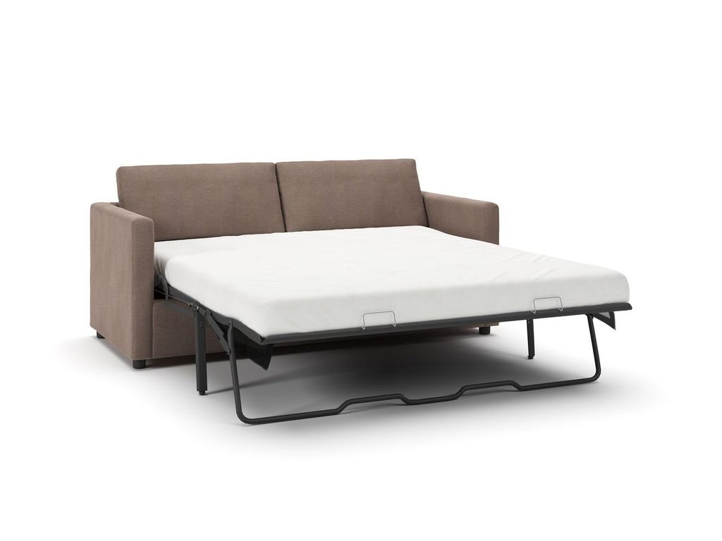 Godwin 75'' Upholstered Sleeper Sofa, Bella Cocoa Performance Velvet