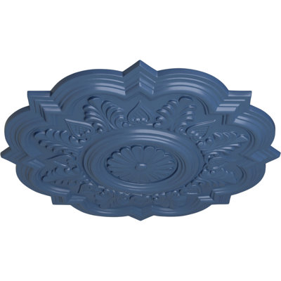 Endurathane Deria Ceiling Medallion, 20 1/4"OD x 1 1/2"P (Fits Canopies up to 6"), Hand-Painted Americana Finish