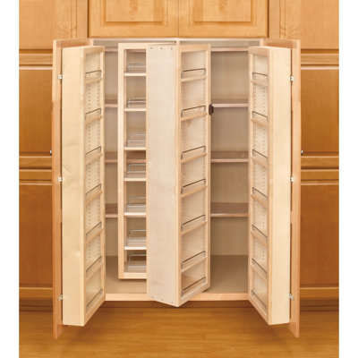 Wood Swing Out Pantry Cabinet Organizer Kit
