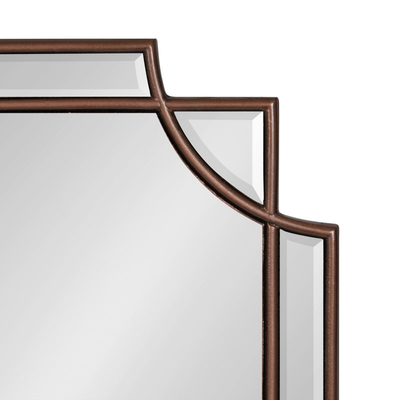 Ocilla Flat Mirror, 24" x 24", Bronze