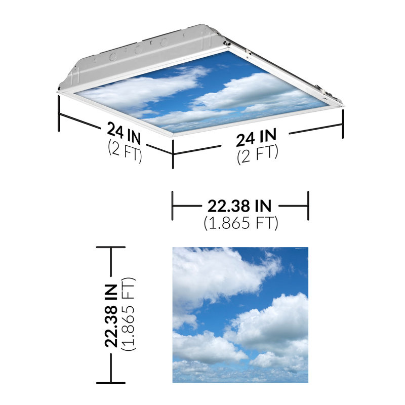 Cloud Square Fixture Component Ceiling Light