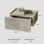 40cm W Manufactured Wood Bedside Table