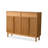 Burlywood Solid Wood Shoe Storage Bench-121159460