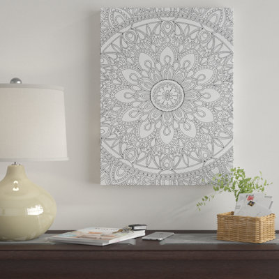 « délicieuse mandala », impression sur toile tendue