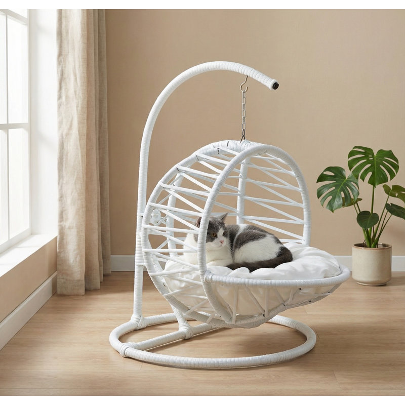 Lit pour chat avec coussin Hazel, Blanc