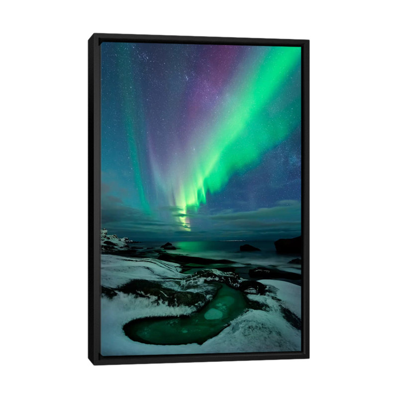 « epic creation », impression sur toile, H 26 po x l 18 po x P 1,5 po, Pas de tapis, Toile avec cadre noir
