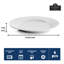 Simply White 10.5" Round Dinner Plate, Set Of 6
