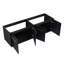 Meuble-lavabo mural de 60 po - Design tendance, fermeture en douceur, teinte châtaigne noire, rangement suffisant, structure en contreplaqué-17198002