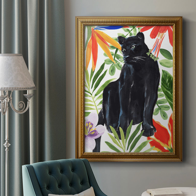 Panther's Paradise I - reproduction d'art sur toile, L 24 po x H 36 po