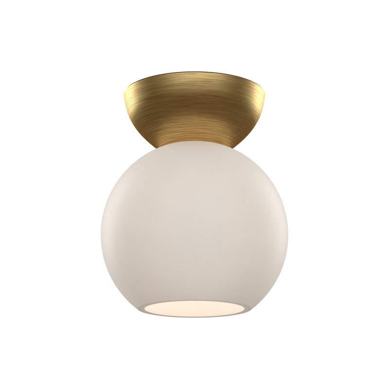 Arcadia 1 - Light Flush Mount, Brushed Gold, 7" H x 6" W x 6" D