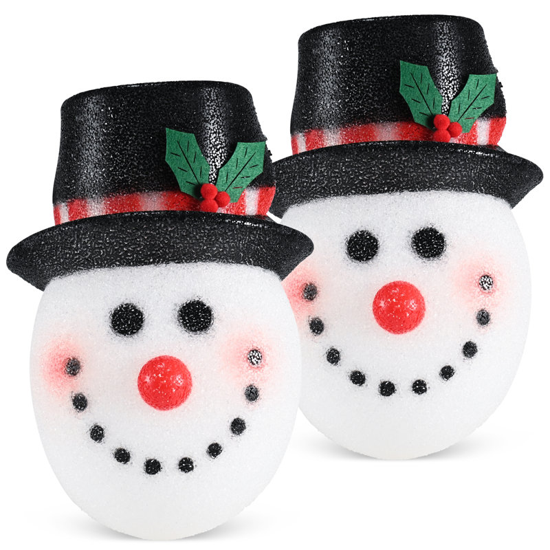 Art de pelouse de bonhomme de neige