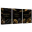 Ensemble de 3 impressions murales sur toile de palmier «Believe Focus Discipline» (1)-131265057
