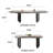 Santrez 7 - Piece 94.48" Extendable Sintered Stone Dining Table with 6 Fabric Chairs Dining Set-872936711-873002954
