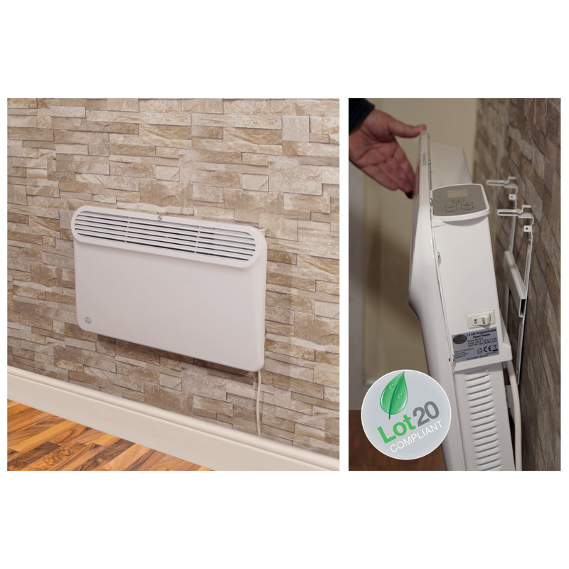 St. Helens Home & Garden Wall Mounted Space Heater with Adjustable Thermostat, 2000 W