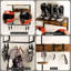 Support mural pour casque de moto, support pour casque avec 2 supports à chapeaux, support de casque pour support mural, rangement pour accessoires de moto pour hommes