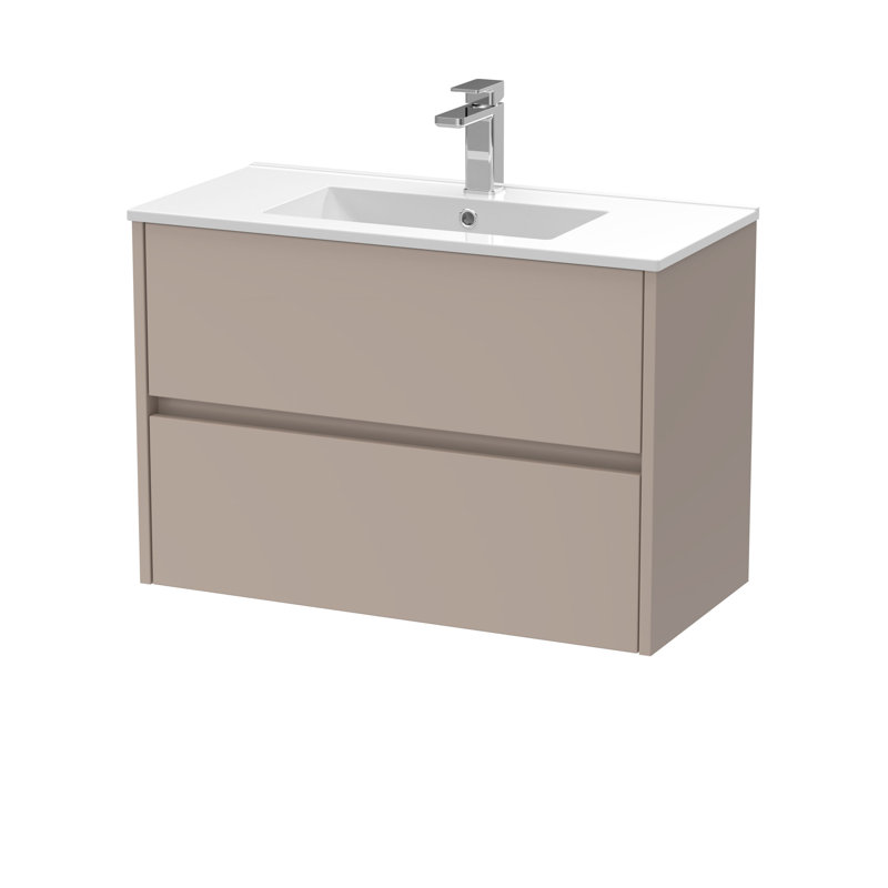 Havana Bathroom Vanity, Soft Linen, 80cm W