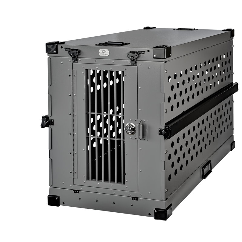 K9 Kennel Boss Dog Crate, Gray, 34.2" H x 30.1" W x 42.8" D