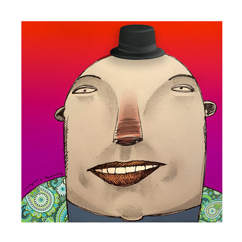Art sur toile Tim Nyberg, H 14 po x l 14 po