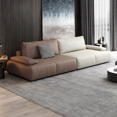 Coffee Creamy-white 100% Polyester Modular Sofa cushion couch