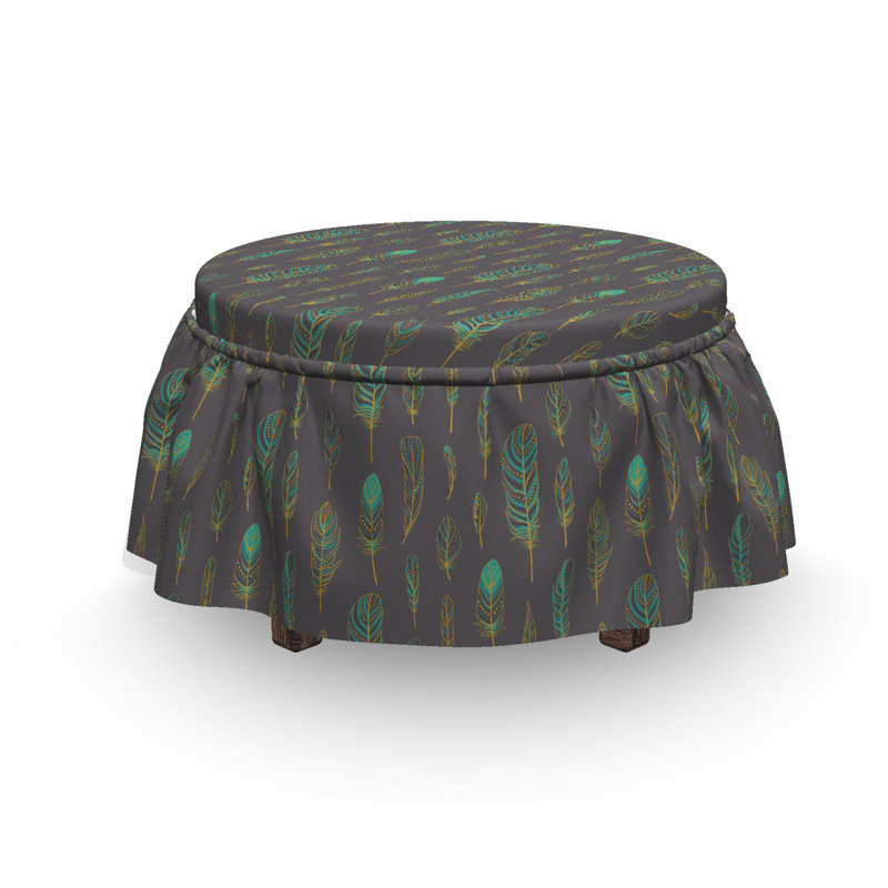 Housse pour repose-pieds art boho sketch
