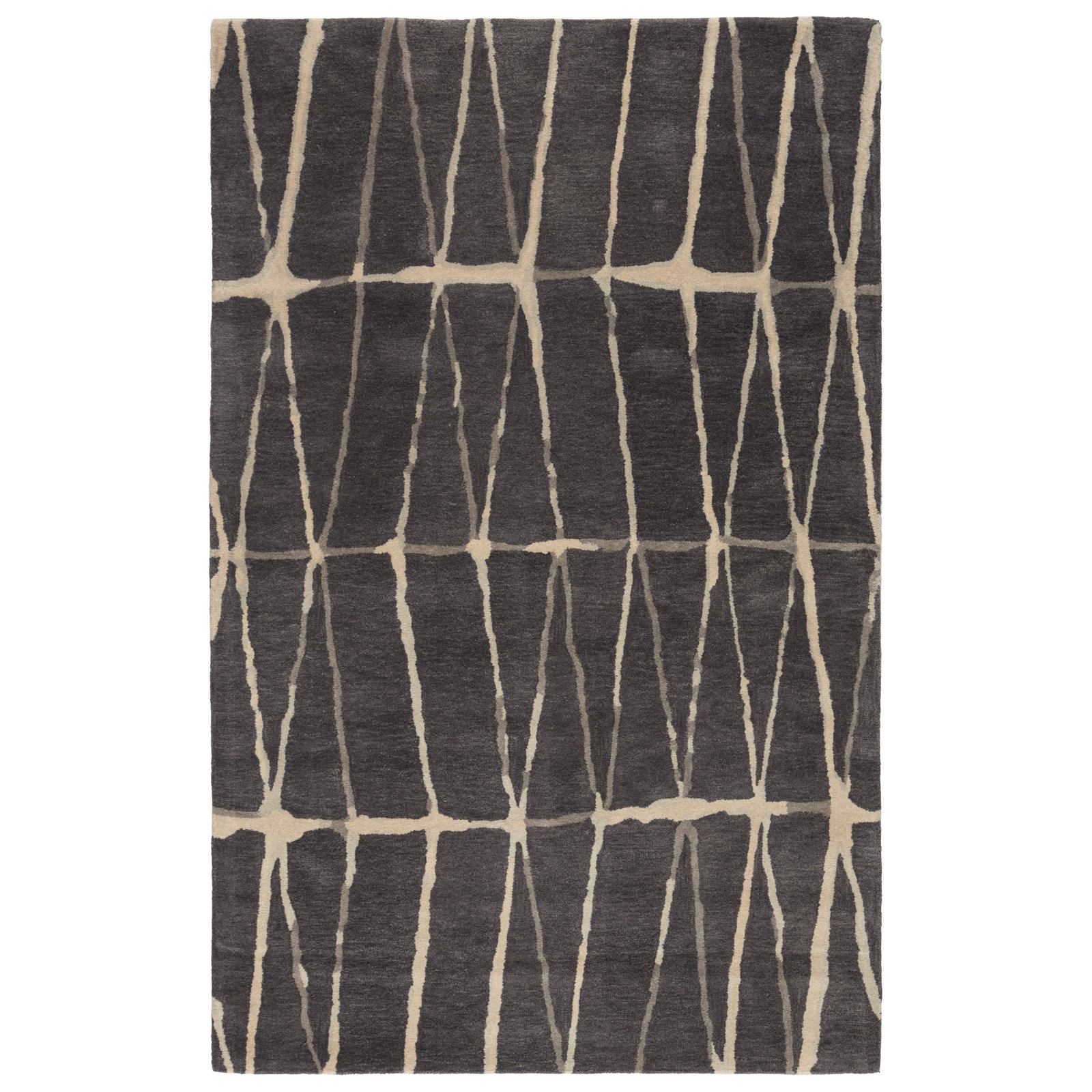Pete Hand-Tufted Geometric Wool Rug, Rectangle 12' x 18'