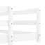 Lit en bois de pin blanc avec clôture, multifonctionnel, facile à assembler et confort en bois blanc, clôture pour, assemblage rapide-23966437-23966436