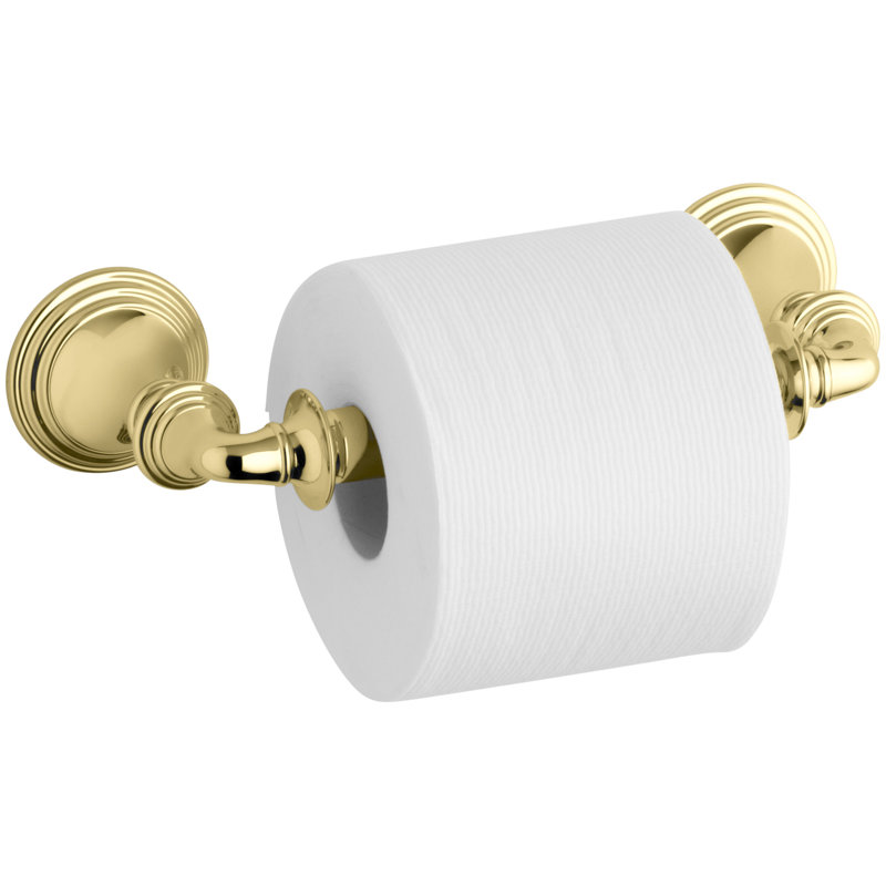 Porte-papier hygiénique Devonshire, Laiton poli éclatant