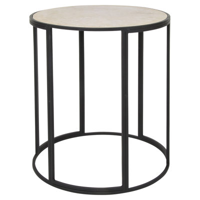 Paris Stone Frame End Table