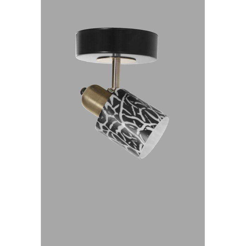 Plafonnier semi-encastré 1 lumière 4,72 po