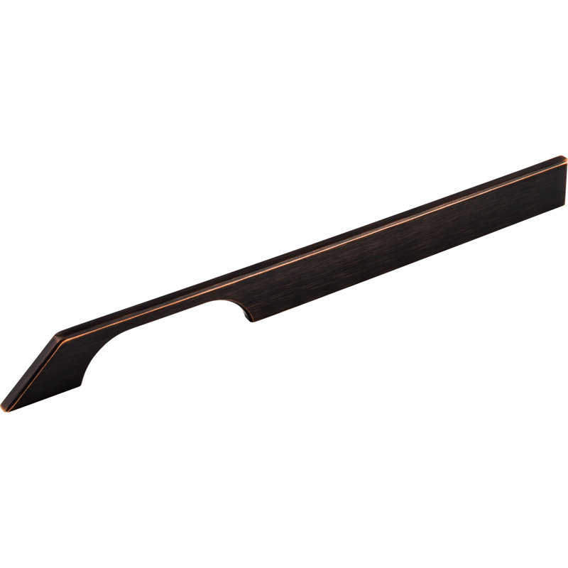 Tapered 5" Center to Center Bar pull, Black, 12" Center to Center