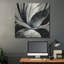 Winston Porter «Flowers Black White 25» par Ray Heere, art mural en métal-1890869119