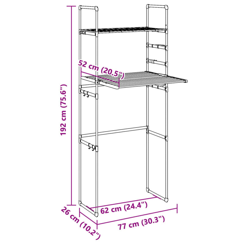 Aluminum Over The Toilet Storage