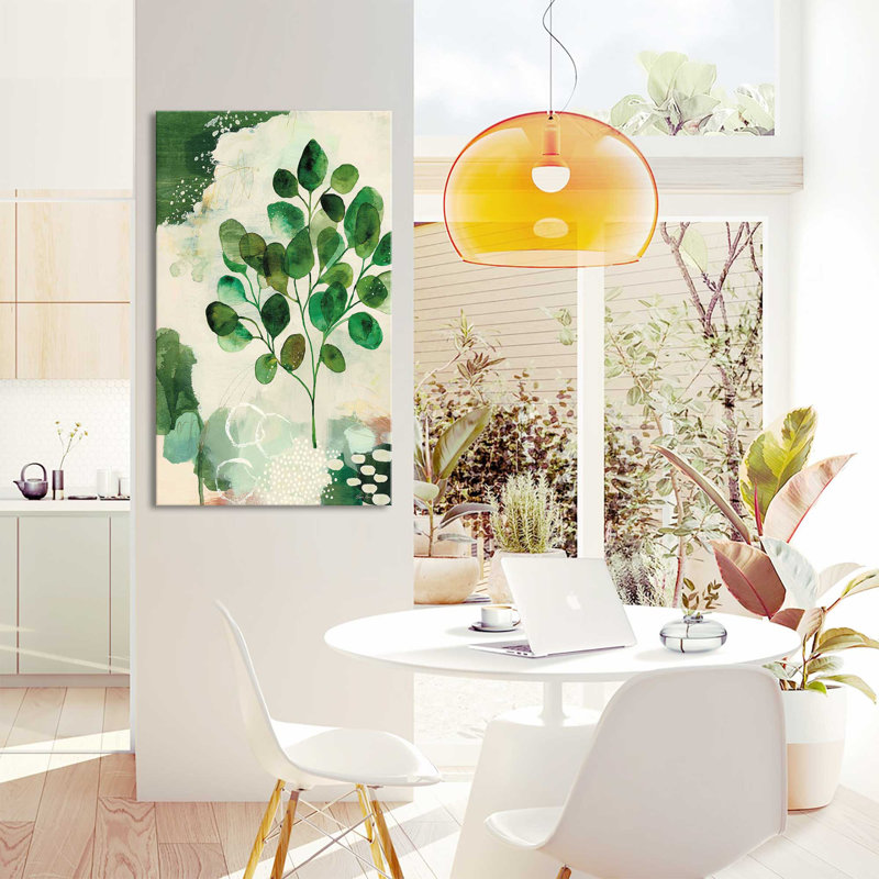 «Nature Story III» par Laura Horn - peinture, H 40 po x l 24 po x P 1,5 po, Toile tendue