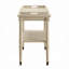 Chariot de service blanc antique avec tablette