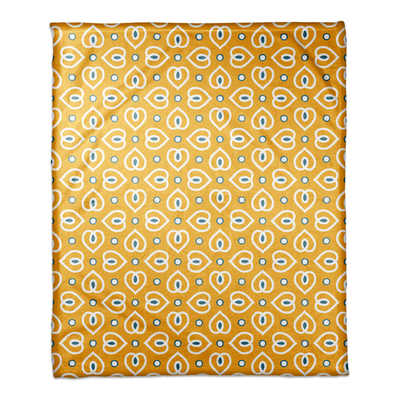 Hand Woven Throw Blanket, Yellow