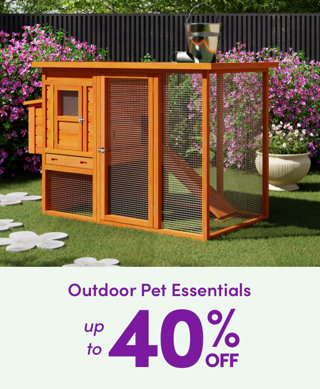 Outdoor Pet Essentials up to 40% off. 