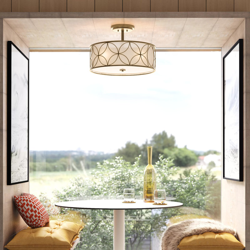 Plafonnier 4 lumières Savoy House Reid en laiton chaud, Laiton