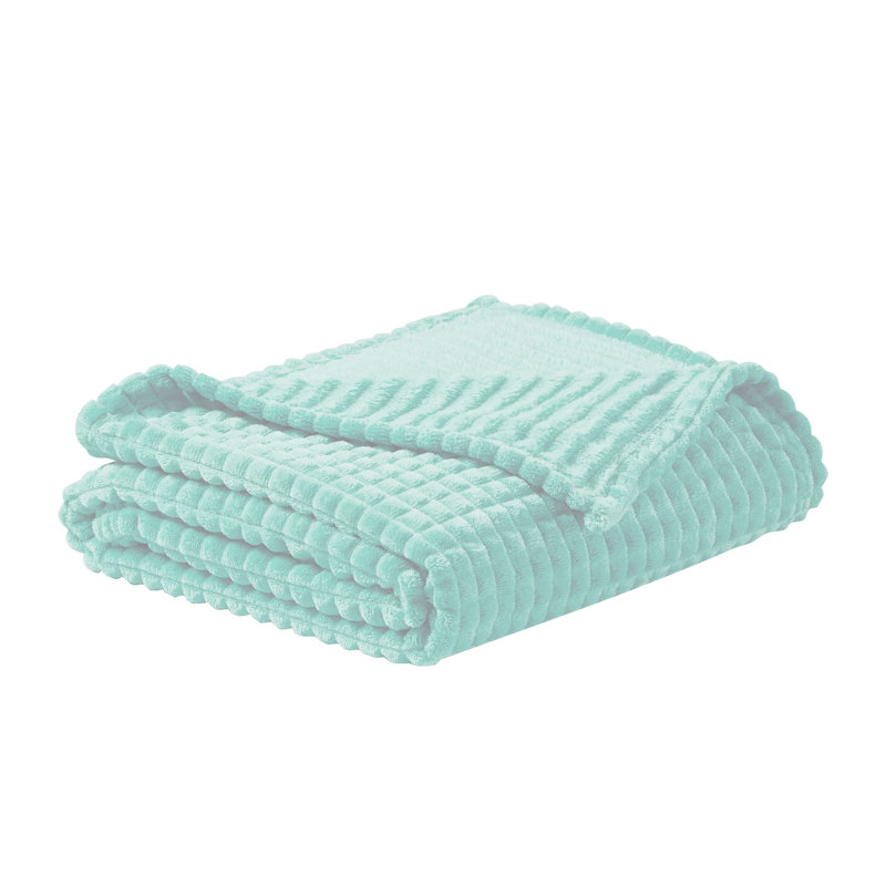 Goodwin Quilted Throw Blanket, Light Blue