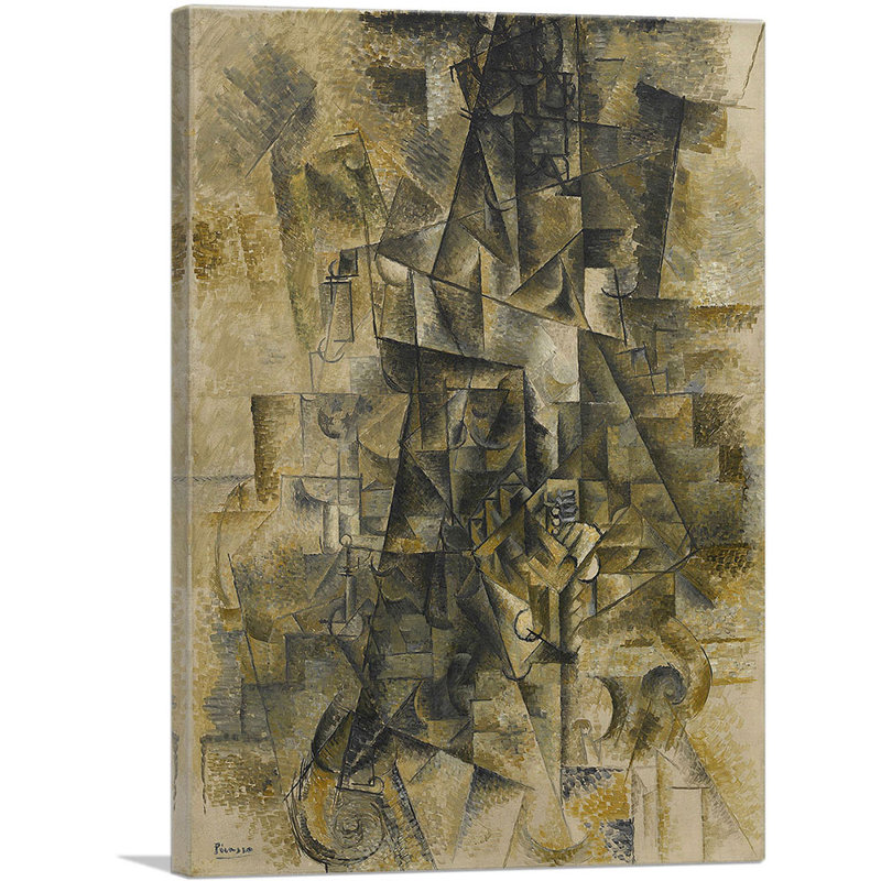 "Accordéoniste" par Pablo Picasso, reproduction d'art sur toile tendue, H 40 po x l 26 po x P 1,5 po