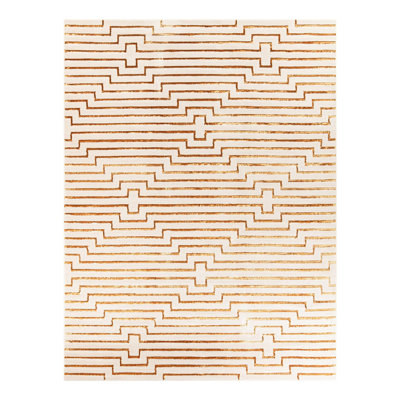 Latitude Run® Mirage Nikica Rug White and Gold