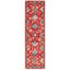 Tapis floral performance en laine / coton touffeté Dassie en ivoire / rouge-609974289