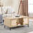 Cirilla Natural Wood Woven Sliding Door Sideboard  Single Layer Veneer Cabinet With Open Shelves (Set Of 2)