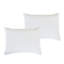 Ensemble d'édredon brodé blanc texturé 7 pièces avec taies décoratives et coussins décoratifs, microfibre de polyester-121256529