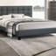 Lit plateforme très grand californien moderne avec tête de lit capitonnée en polyfibre gris anthracite, aucun sommier requis-1822779990-1815240469