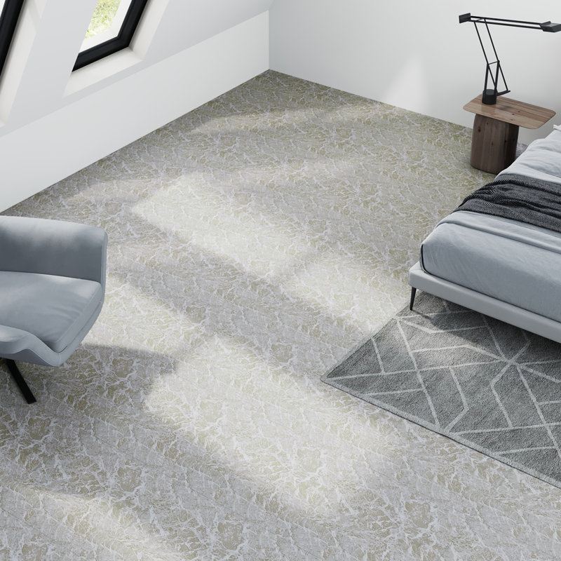 30Pcs Self-adhesive PVC Flooring Tiles Set, Grey