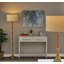 Lampe de table beige / laiton 25,5 po Cournoyer