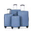Valise légère en ABS 4 pièces avec roulettes rotatives, 24 pouces et 28 pouces avec serrure TSA, (16/20/24/28)