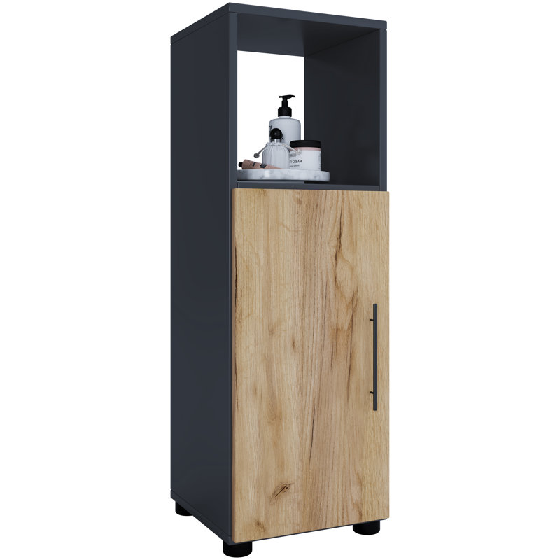 Aubrianah Bathroom Cabinet, Honey oak